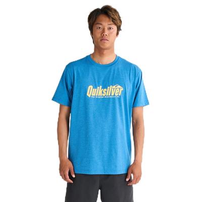 Амфибийная, легкая, с логотипом QUIKSILVER, футболка для серфинга стандартного кроя