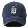 Fishing Hat, Outdoor Versatile Dad Trucker Hat, Retro Washed Denim Baseball Cap, Sun Protection Hat