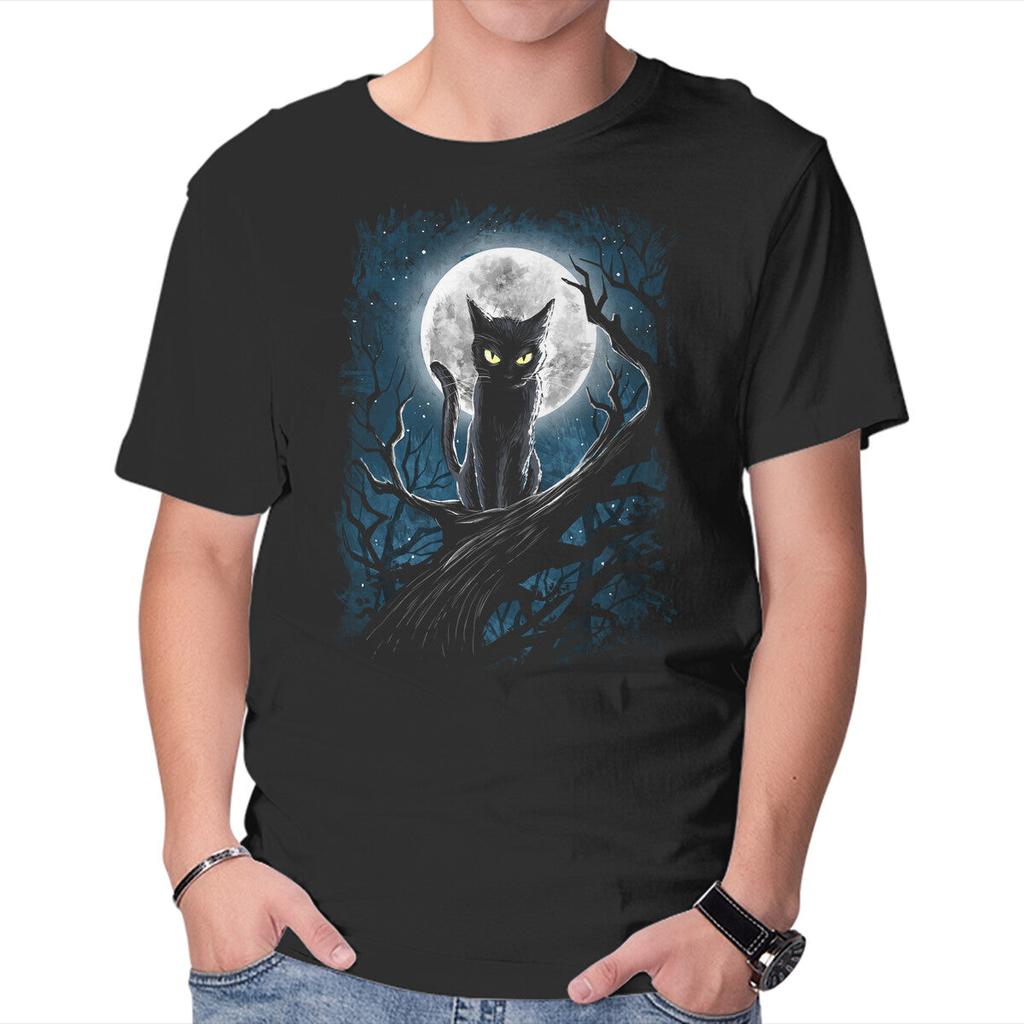 Unisex Crew Neck T-Shirt The Guardian Of The Moon Graphic Short Sleeve Casual Tee