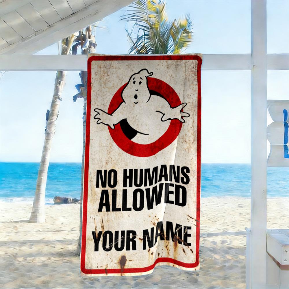 Ghostbusters Personalized Name Beach Towel Super Soft & Absorbent