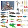 Fishing Advent Calendar 2025 Adult Men Teen Boys 24 Days Christmas Countdown Advent Calendar Fishing Lure Baits Tackle Set
