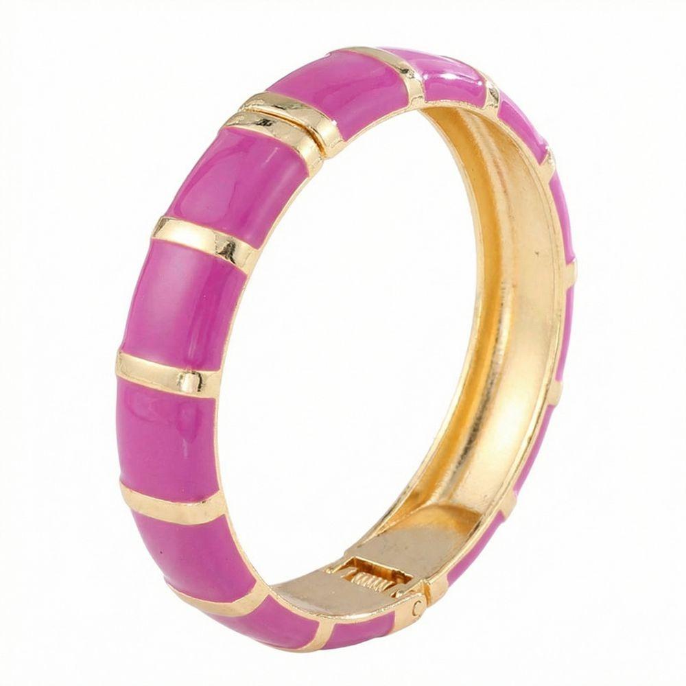 Elegant Enamel Cuff Bangles Wide Geometric Bracelet Personality Bohemian Drip Oil Bracelet  Women