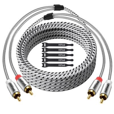 20М RCA Качество Сабвуфер Красный и Белый Коаксиальный Цифровой Аудио 20 2RCA к 2RCA Аналоговый Стерео Аудио Совместимый с и Домашними Кинотеатрами Кабель, Hi-Fi Шнур,