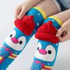 Детские разноцветные носки с животными, милые высокие носки с 3D-ушками, забавные носки до колена для мальчиков и девочек от 3 до 12 лет, рождественские подарки.
