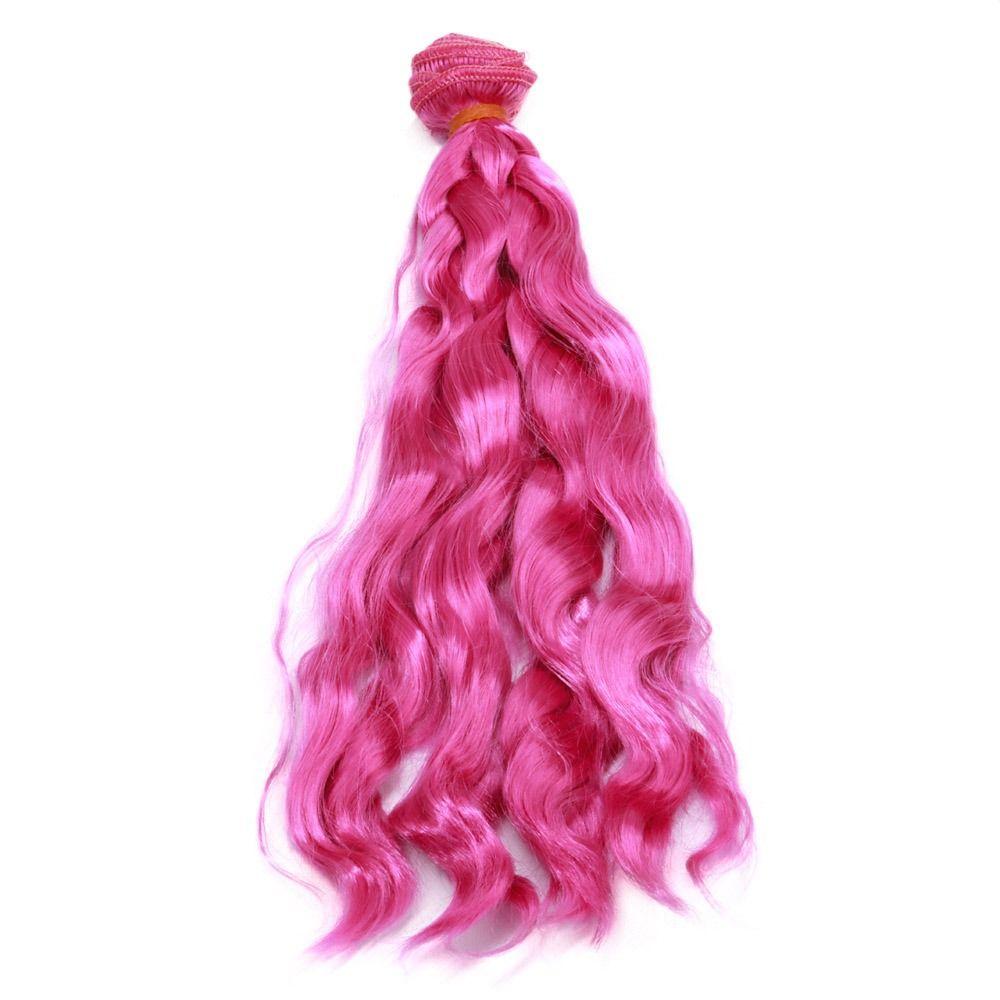 Colors High-temperature Wire Synthetic Fiber Wig Hair DIY Dolls Accessories Doll Wigs Long Straight