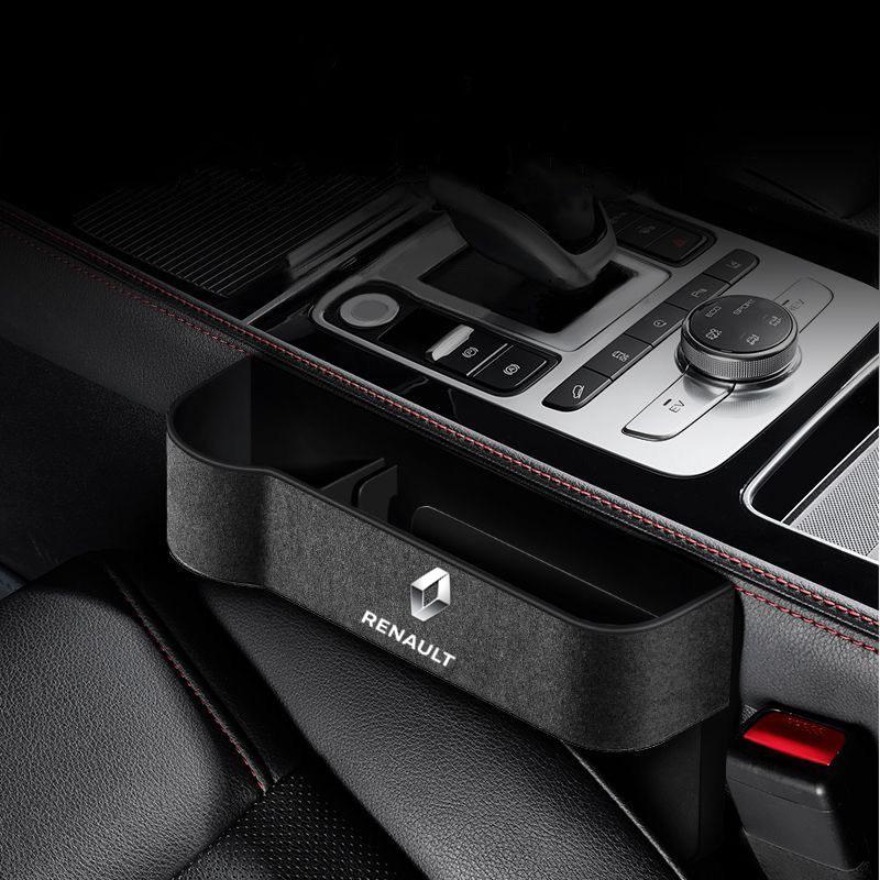 For Renault 2026 New Hub Caps Car Sticker Multifunction Car Seat Gap Storage Box Bag Organizer For Renault Megane 2 3 Clio Sceni