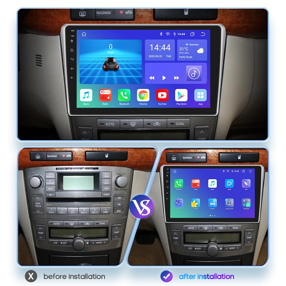 Hizpo 2din Android авторадио для Toyota Avensis T25 2002-2008 автомобильное радио мультимедийный видеоплеер GPS Navi головное устройство Carplay Auto 4G SWC RDS FM DVR Cam