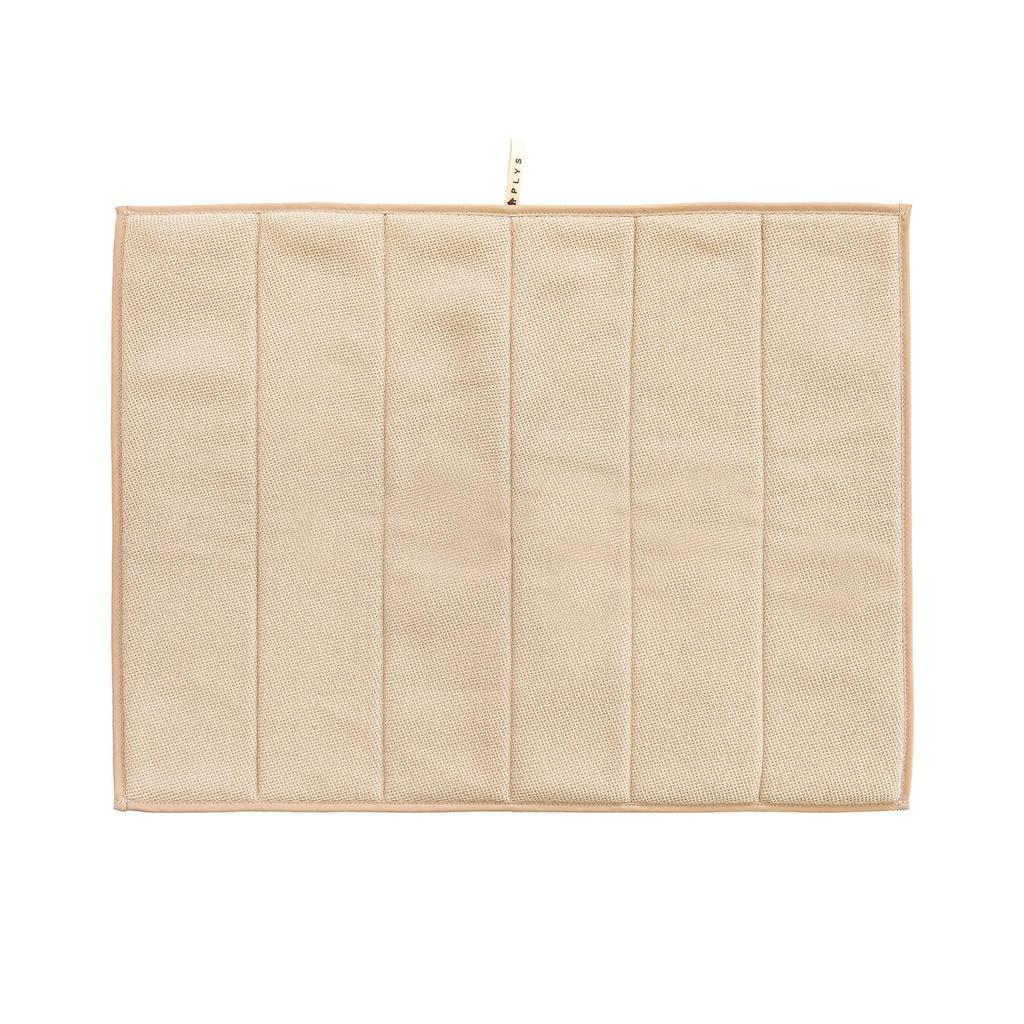 OKA Presbase Absorbent Draining Mat Medium 30cm X Beige Plum Charcoal 2, (approx. 40cm), (Cute, Washable, Nordic, Mini, Design)