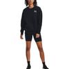 Under Armour Толстовка с круглым вырезом и сплошным логотипом, женская толстовка с длинным рукавом, черная 1379475-001
