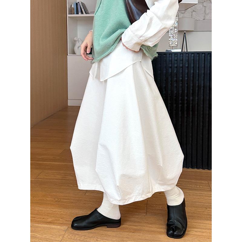 Orange Zhi Korean Style High Waist Floral Puffy Skirt 3015