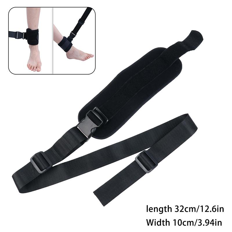 Medical Limbs Restraint Strap Bedridden Elderly Patient Protection Black Durable Wrist Ankle Fixator Tie Down Belt