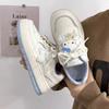 Comfortable Girl Lace-up Breathable Casual Kt Cat 2024 Autumn and Winter New Leather Surface White Shoes Sports Shoes Board Shoes Women