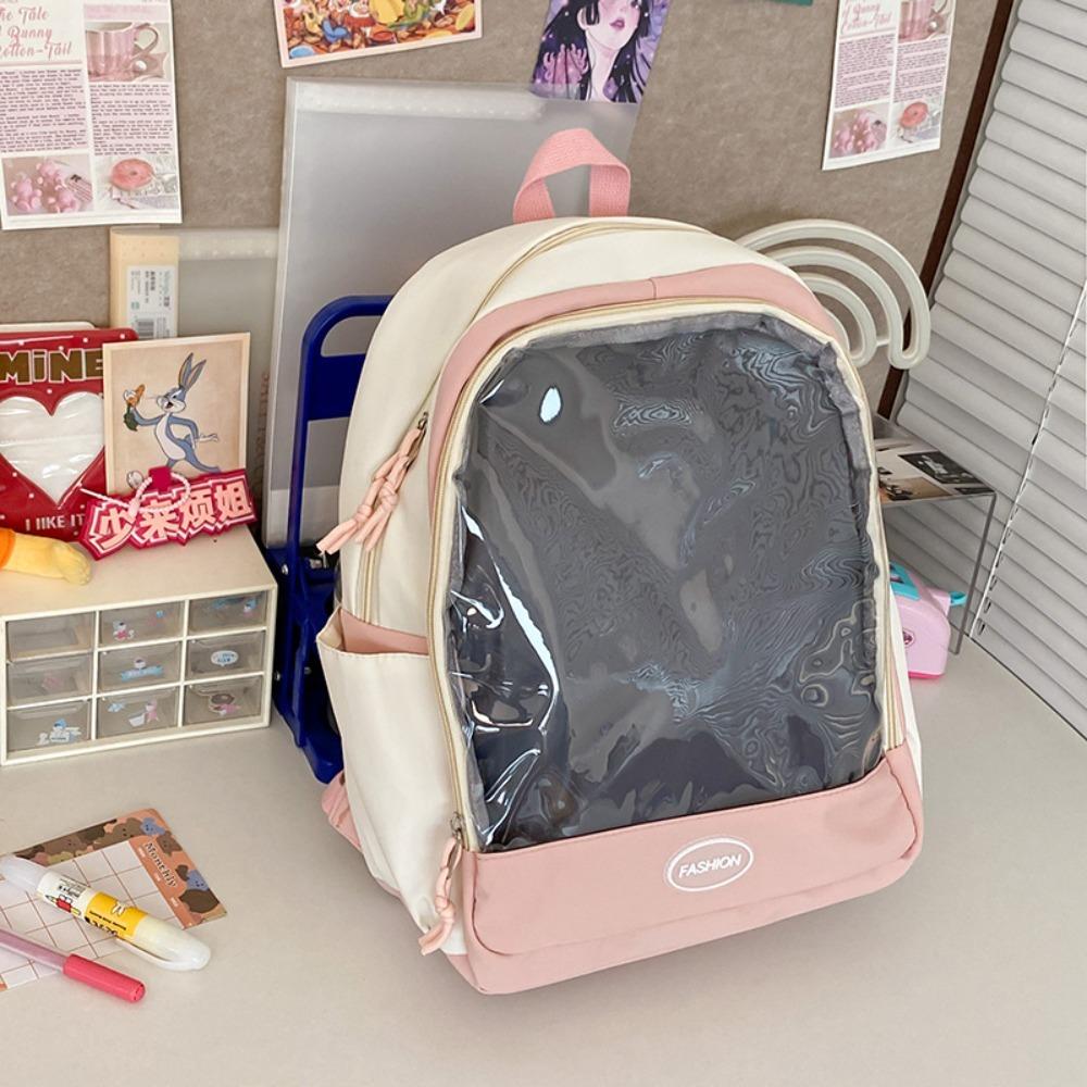 Сумка студенческая сумка через плечо школьная сумка большой емкости прозрачный ПВХ рюкзак сумка для демонстрации кукол
