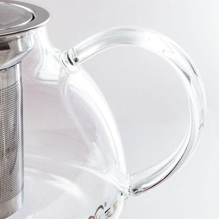 Théière en verre avec filtre en inox - 0,8 L