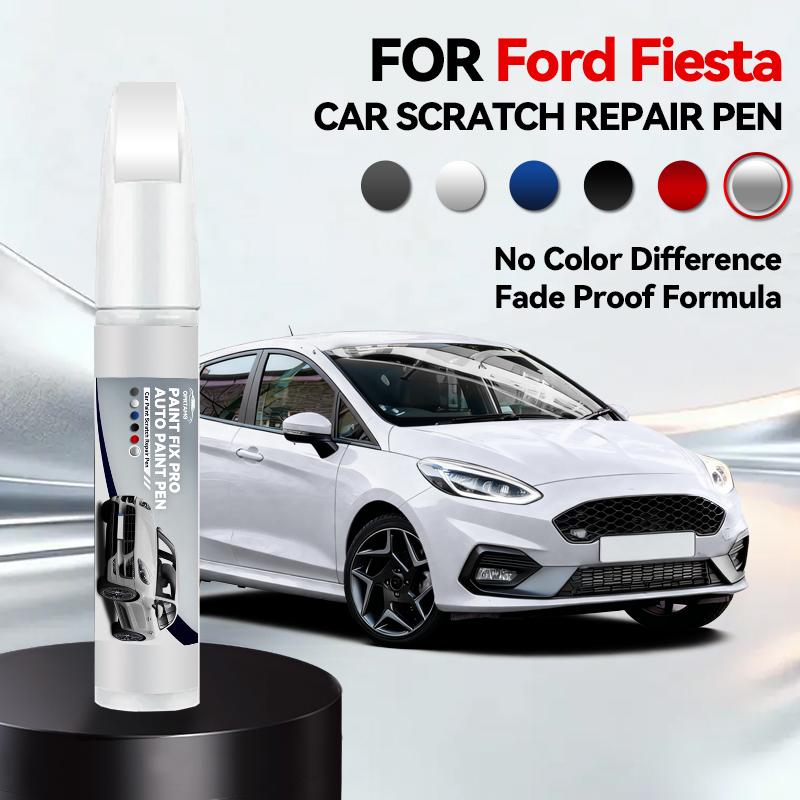 Для Ford Fiesta Автомобильный ремонтный маркер краски Подкраска Удаление царапин Сделай сам Автоаксессуары Черный Коричневый AK5C Белый Серебристый FDR22V Желтый