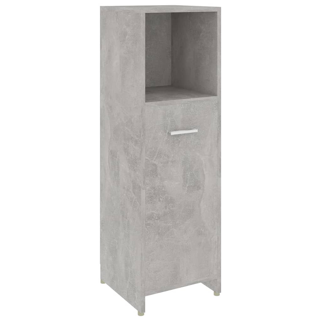 Bathroom Cabinet Concrete Grey 30 x 30 x 95 cm Particleboard