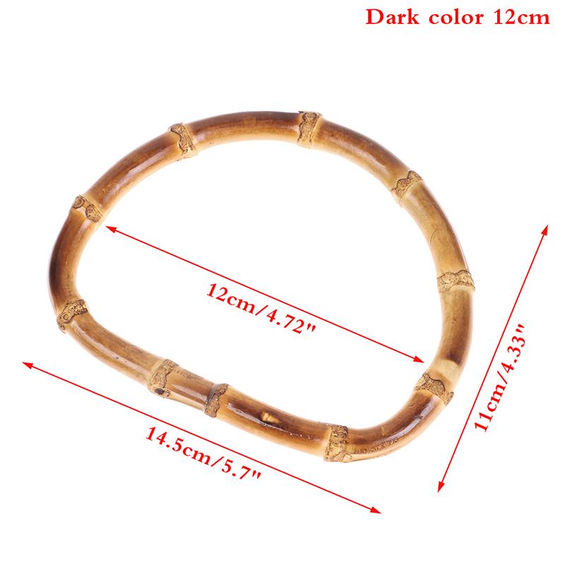 Vintage Bamboo Bag Wooden Handles Replacement Diy Accessories For Women Handbags