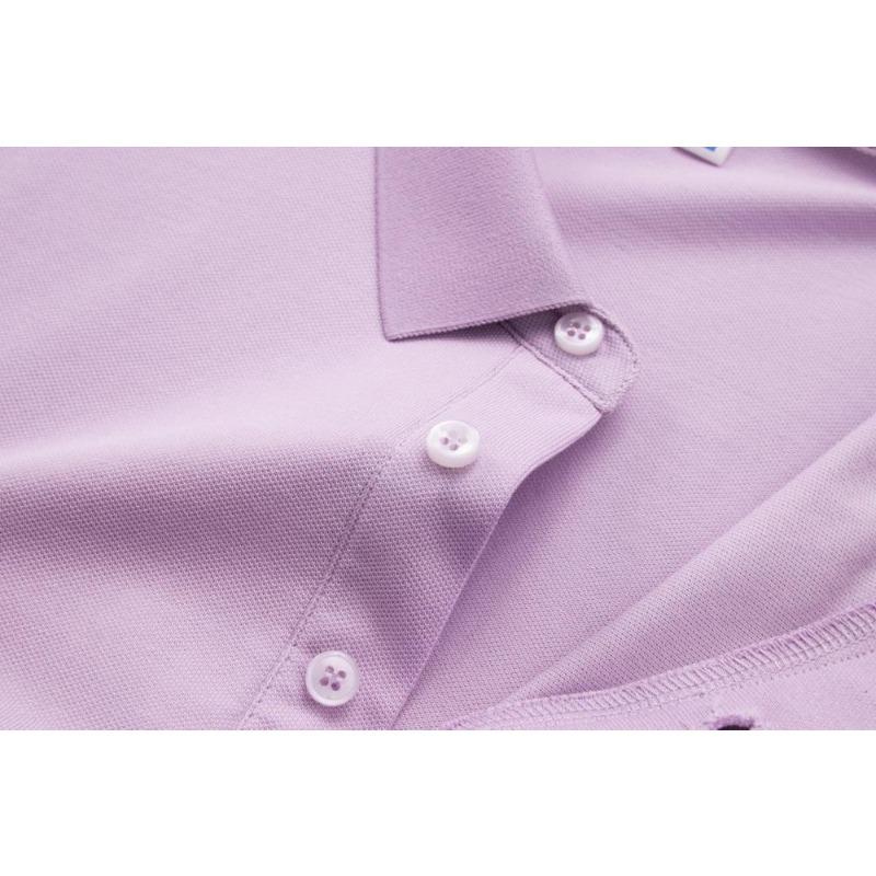 Однотонная футболка Летняя мужская и женская с лацканами и короткими рукавами YG-188