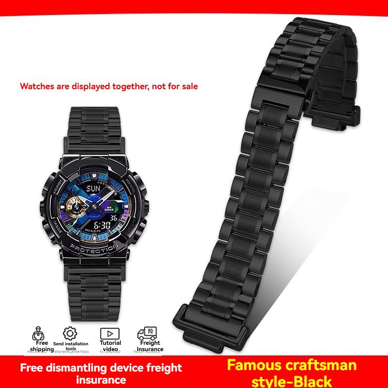Модифицированный ремешок для часов из нержавеющей стали для Casio g-shock GA-100/110/120 GM-110/700 GA-700 DW-5600 Модифицированный металлический браслет мужской