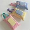 Macaron Color Cotton Baby Wet Wipe Pouch Portable Wipes Holder Case Reusable Refillable Cosmetic Pouch Useful Tissue Box