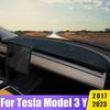 2017-2025 Anti-UV Dashboard Cover For Tesla Model 3 Y Center Console Accessories Dash Mat Protector Pad Sunshade