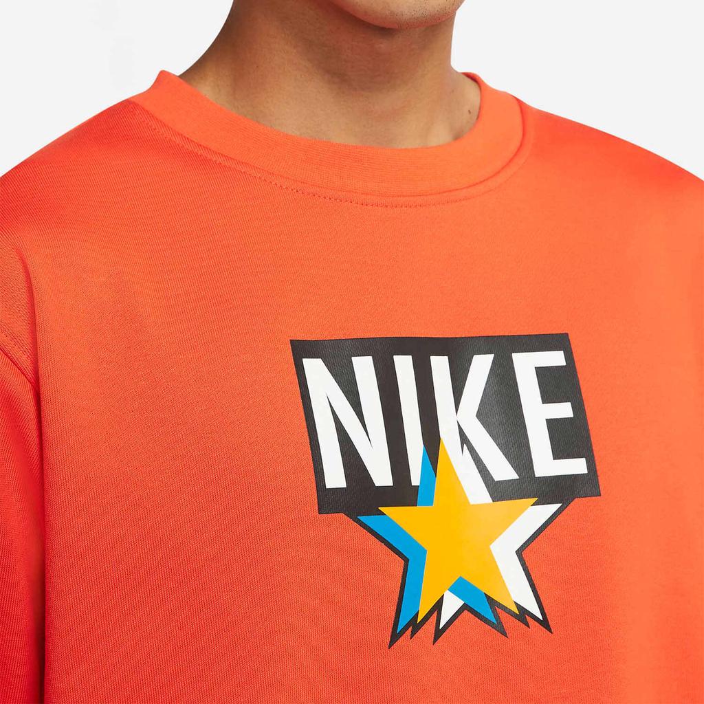 Nike Толстовки Мужские Оранжевые С круглым вырезом Умеренные Другие DH2850-891