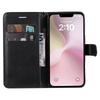 For iPhone 16e Case Solid Color Leather Mobile Cover Wallet Stand with Strap