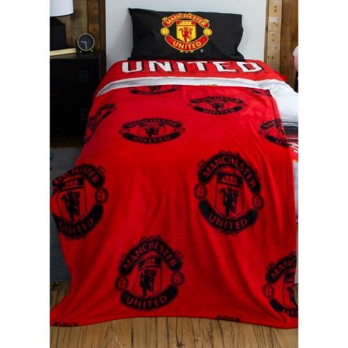 Manchester United FC Классическое ротационное флисовое одеяло