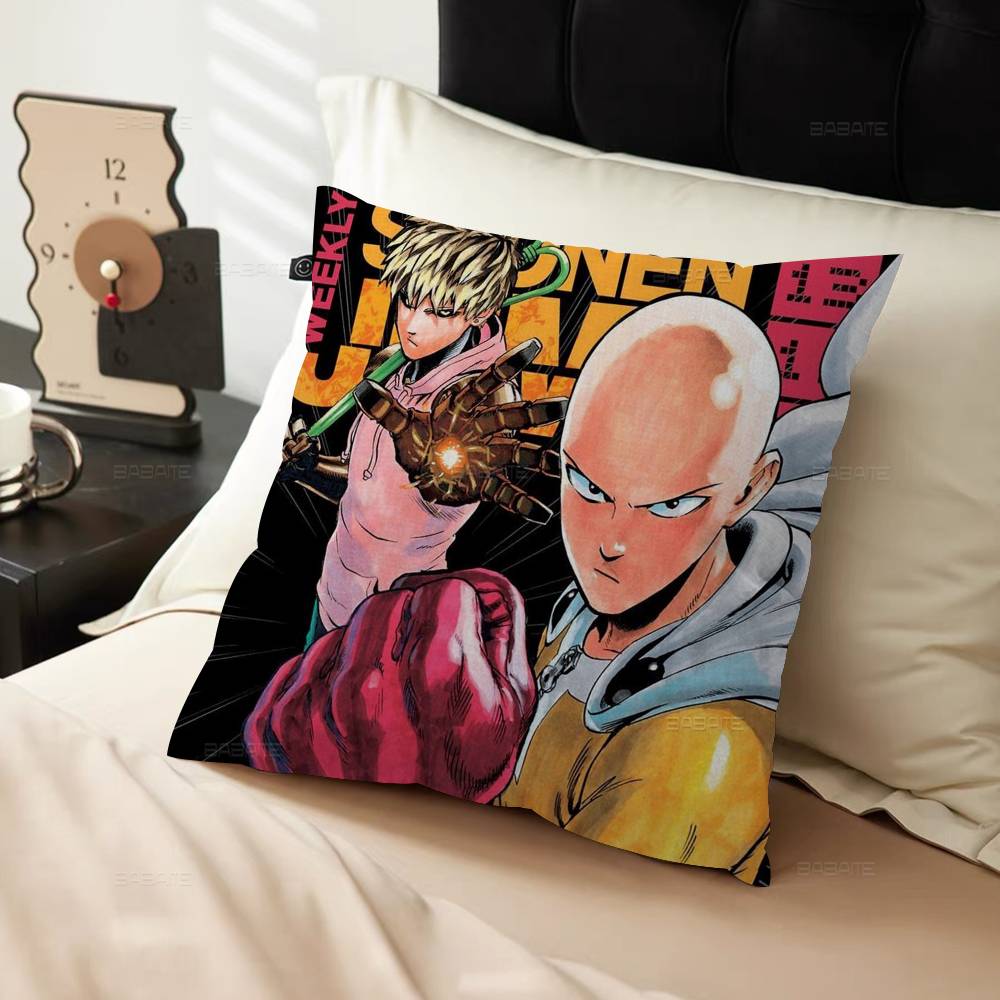 Anime O-One P-Punch Man Personalized Picture Text Home Decorative Pillows Household Gifts 45X45Cm