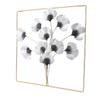 Metal Leaf Wall Art Decor Luxurious Metal Ginkgo Biloba Wall Hanging Decoration for Home Living
