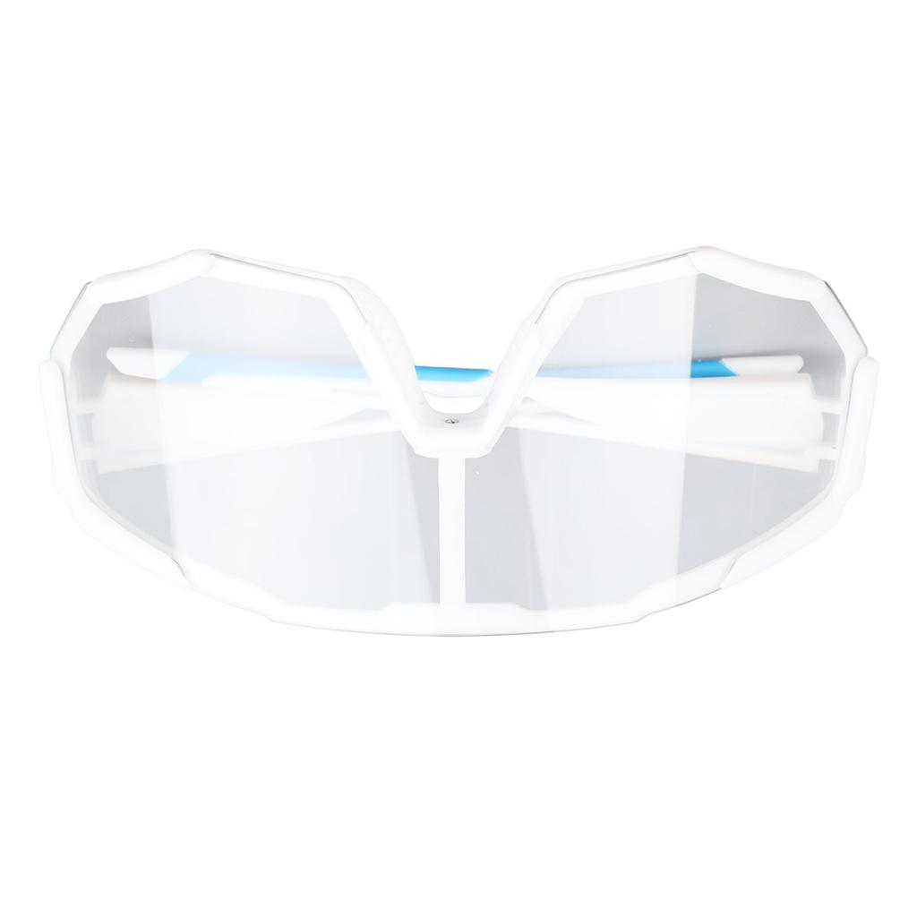 Cycling Glasses TR90 UV Protection Plain PC Color Changing Sports Sunglasses for Riding Running Fishing White