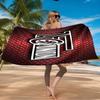 Union Football Emblem Beach Towel Microfiber Beach Towel, Lightweight and Quick-Dry, for Summer Travel, Swimming Pool Fan Birthday Gift