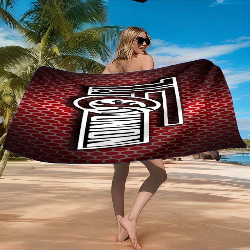 Union Football Emblem Beach Towel Microfiber Beach Towel, Lightweight and Quick-Dry, for Summer Travel, Swimming Pool Fan Birthday Gift