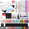 PHOENIXY 20-Piece Soak Off Gel Nail Polish Set 36W Nail Lamp, 3-Piece UV Gel Kit, and Nail Drill Machine Nail Art Tool Kit
