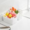 Transparent Storage Basket Smooth Edge Fridge Storage Bin Durable Refrigerator Storage Box