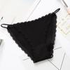 Sweet Girl Panties Lace Edge Thin Waistband Cotton Crotch Briefs