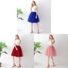 Gothic Tulle Skirt For Women With High Elastic Waist And Puff Design For Streetwear Style