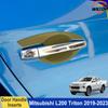 Накладки на ручки дверей для Mitsubishi L200 Triton 2019-2025 Защитные крышки Внешние автозапчасти Матовый черный Автомобильные аксессуары Наклейки