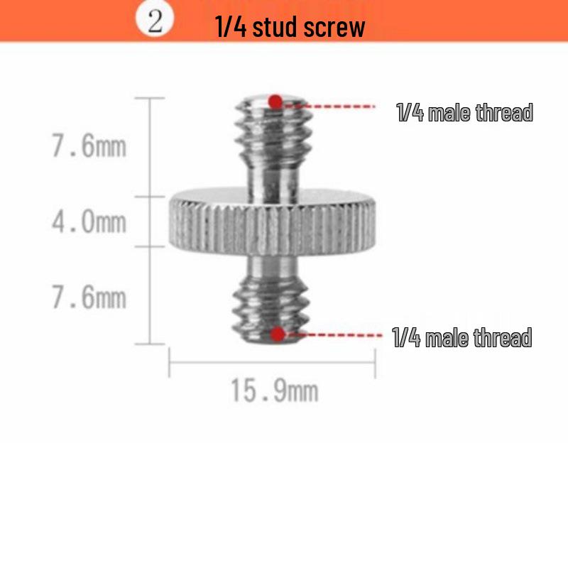 Переходник с винта 1/4" на 3/8" Быстросъемная площадка для штатива