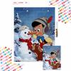 Diamond Painting 5D DIY Pinocchio Snowman Wall Decor Craft Handmade Gift