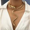 European and American Spice Girls Sexy Collar Diamond Snake Necklace Delicate Personality Cold Wind Sweet Cool Collarbone Chain Women