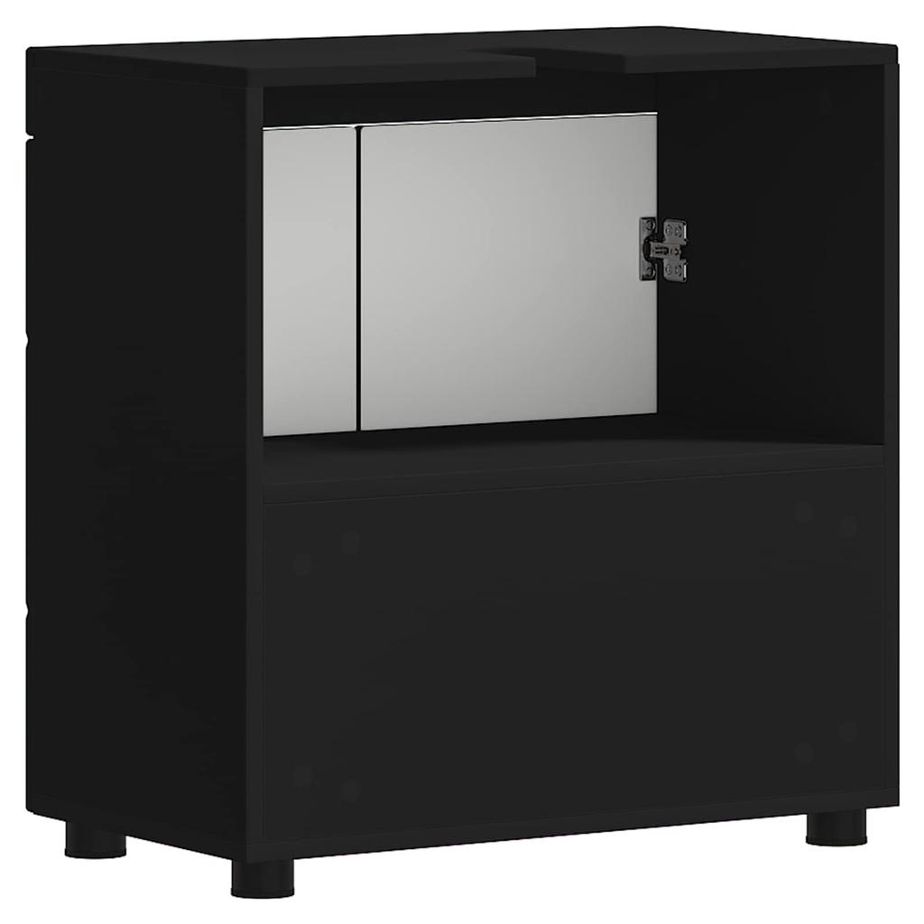 Bathroom Cabinet Set TULUM Black 60 x 34 x 63 cm