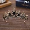 Принцесса королева винтажные диадемы и короны тиары для женщин свадебные свадебные вечеринки выпускной украшения для волос аксессуары