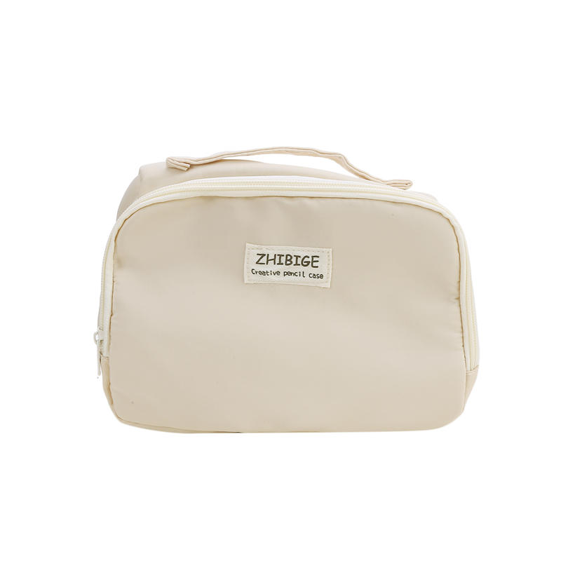 Большая вместительная сумка для ручек, черный простой японский пенал, канцелярские сумки для хранения, женские косметички