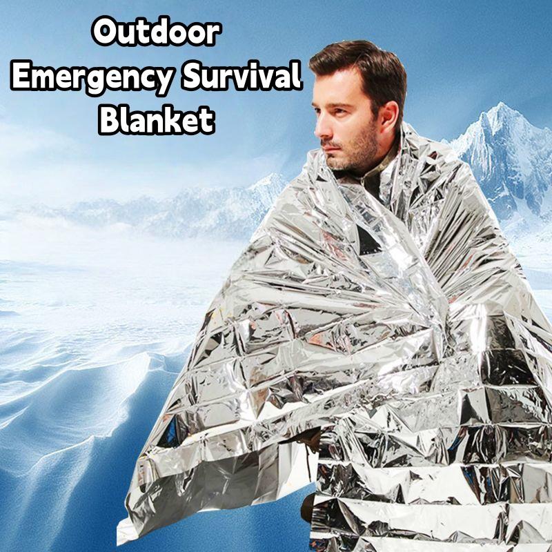 1/5 шт. Внешнее Аварийное Золотисто-Серебристое Одеяло для Выживания First Aid Rescue Curtain Фольгированное Термостойкое Ветрозащитное Водонепроницаемое Одеяло