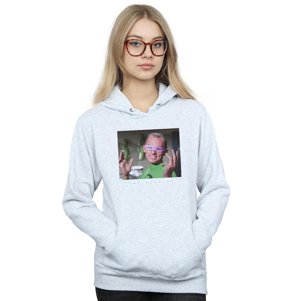 DC Comics Womens/Ladies Batman TV Series The Riddler Photgraph Hoodie