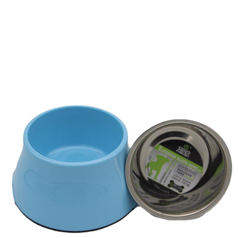 Премиальная миска двойного назначения из нержавеющей стали для собак мелких и средних размеров