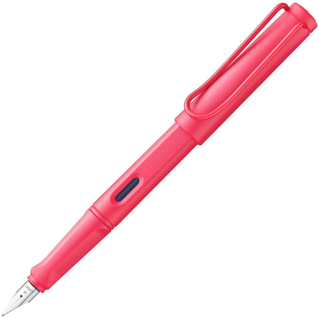 LAMY Safari Sunset Medium Fountain Pen with Ergonomic Grip and Polished Steel Nib Ideal for All Writing and Calligraphy Includes LAMY T10 Blue