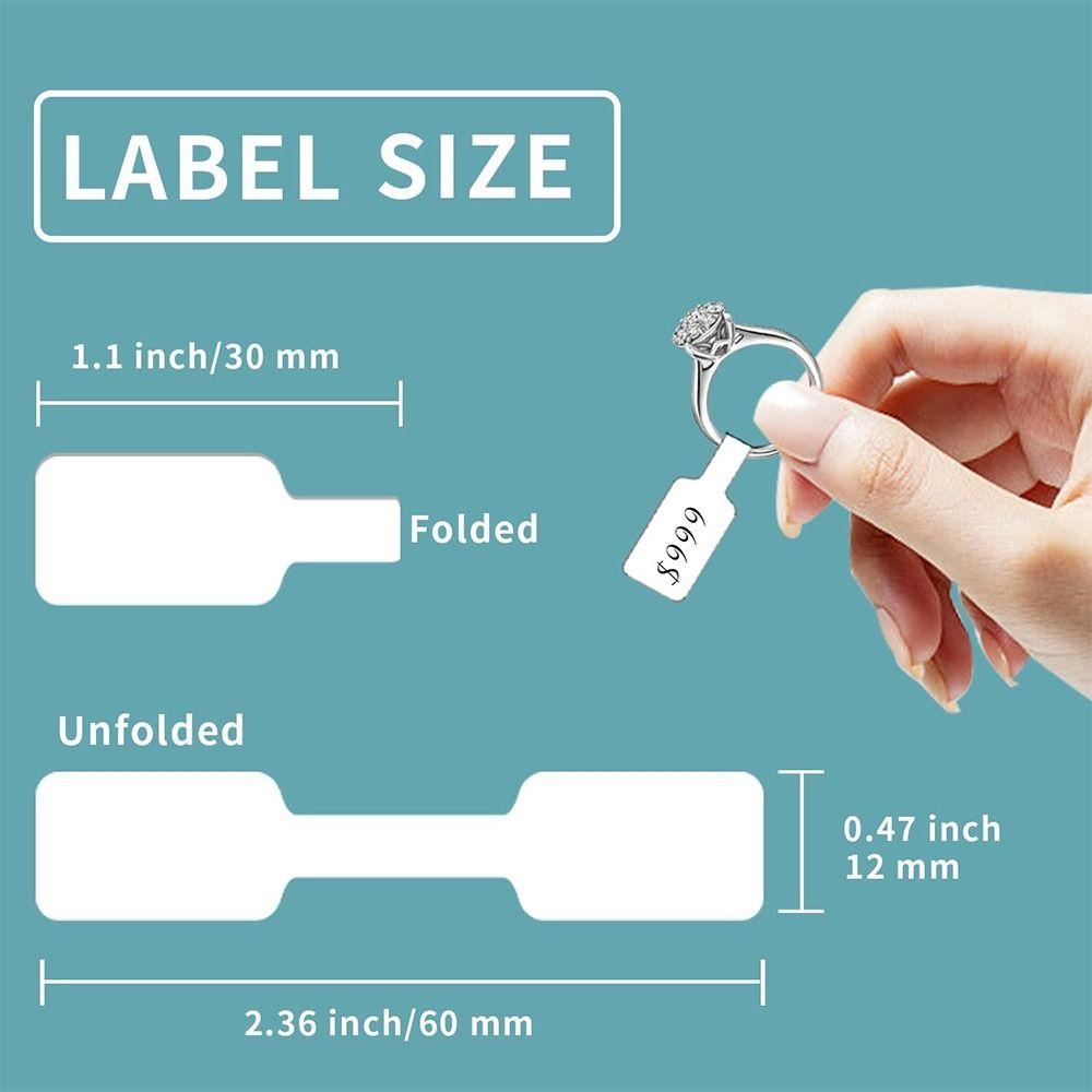 500 шт. Крафт-бумага Бирки для ожерелий и колец Цвета в ассортименте Бирки для браслетов Ювелирные ценники