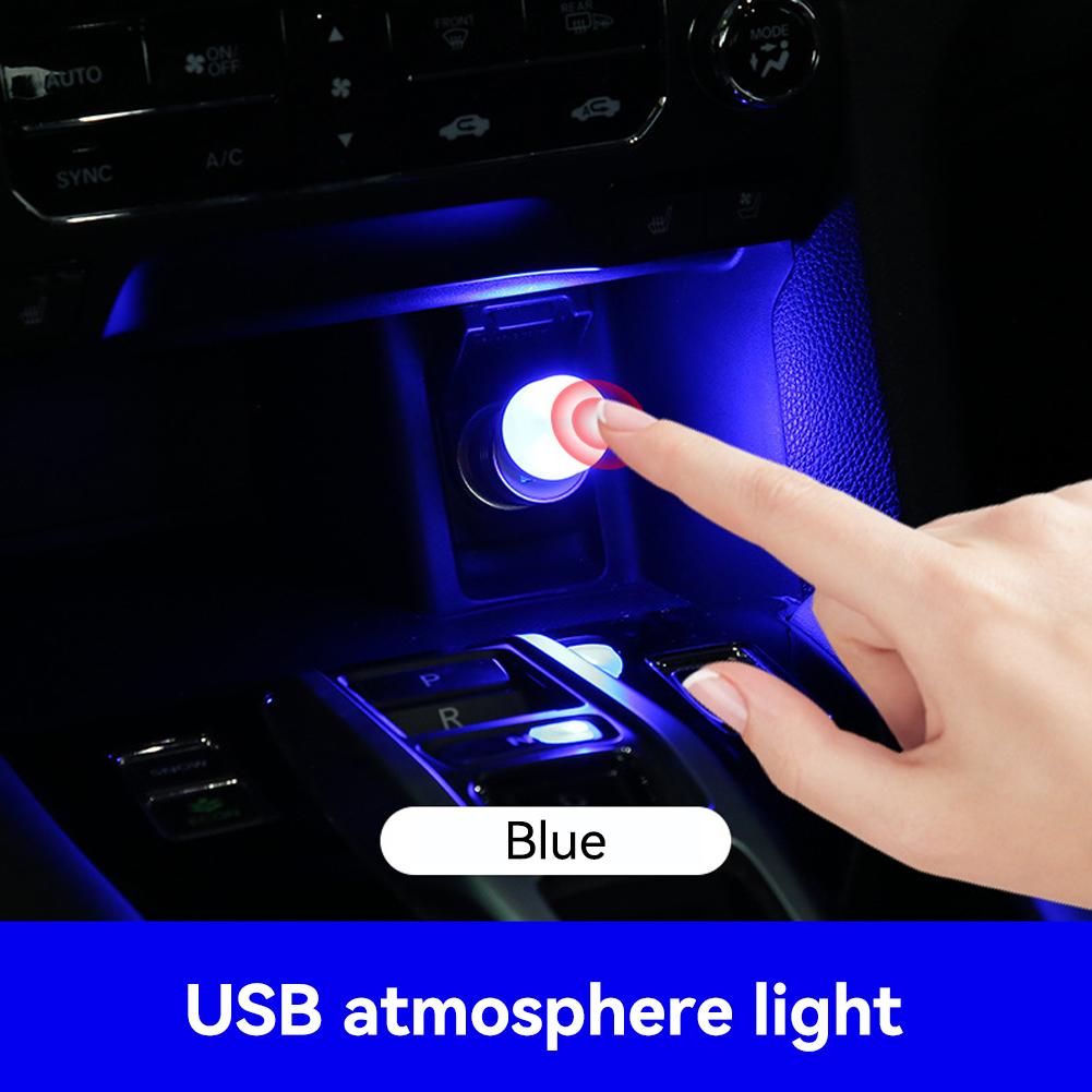 Автомобильный USB-интерьер Ambient Touch Atmosphere Light LED Lights Auto Reading Lamp Decorations Decorative